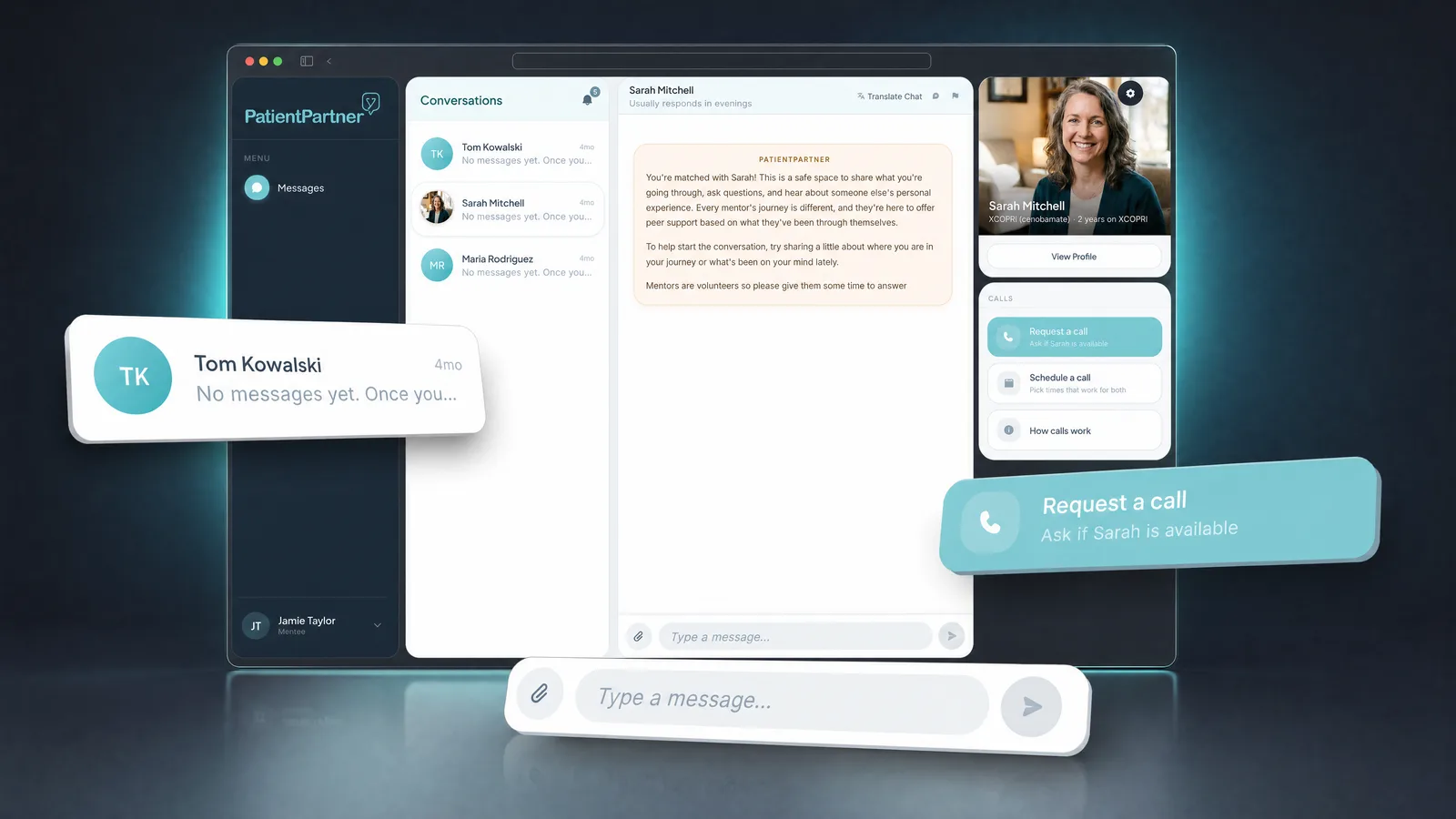PatientPartner product screenshot
